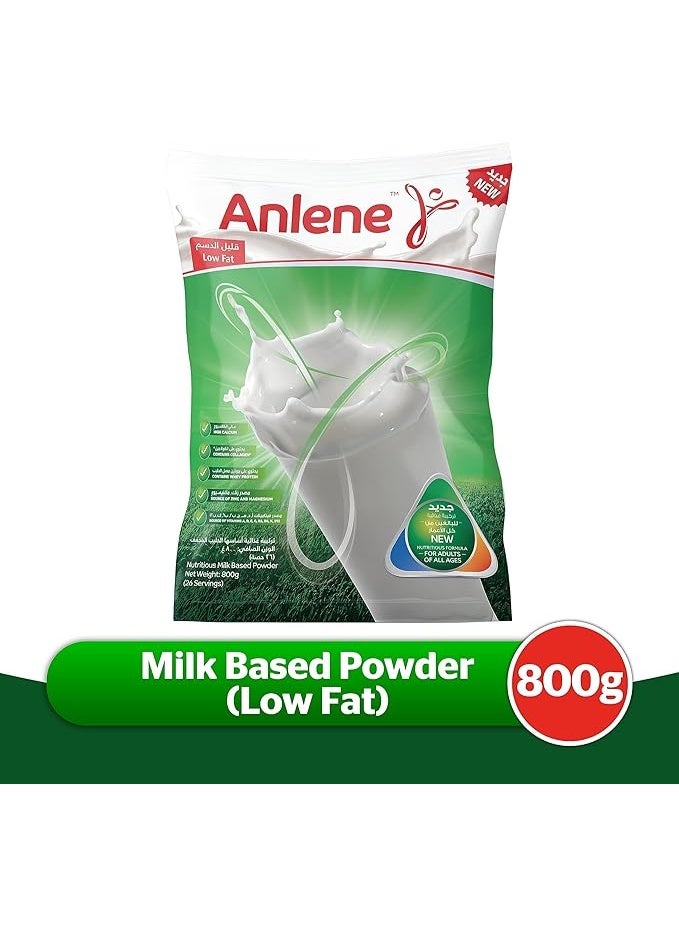 Anlene Low Fat Milk Powder 800g With No Preservatives added & High Nutritional Value